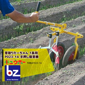 キュウホー｜Q-hoe 草取りたーちゃん 1条用 P023-1A 旧品番：IWO-A 手押し除草機｜法人様限定