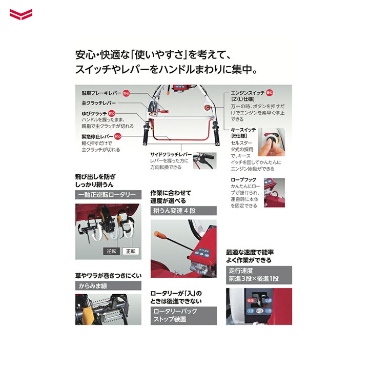 楽天市場】ヤンマー YANMAR ミニ耕運機 耕うん機 管理機 ロータリー 
