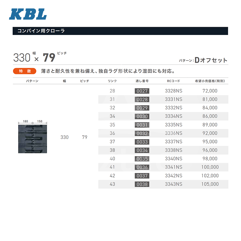 秀逸 KBL コンバイン用ゴムクローラ 3336NS ekkocameroun.com