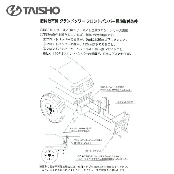 楽天市場】タイショー 肥料散布機 グランドソワー RS-1411 散布幅0.6 