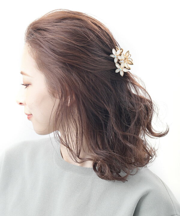 バンスクリップ ヘアクリップ かわいい アクセサリーshop ラインストーンh 139 リボン レディース 大人っぽい 神戸ヴァンテーヌ 店舗 リボン