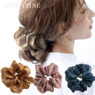 シュシュ シフォン ボリューム ヘアアクセサリー 大きめ ビッグ 華やか 大人っぽい トレンド お洒落 まと…