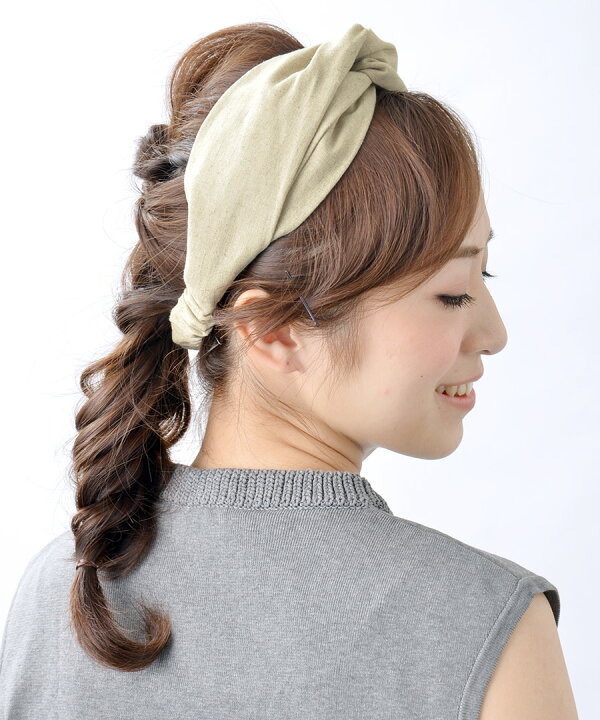 ショッピング 痛くなりにくい Hb 121 ヘアバンド クロス 柔らか シンプル ヘアアクセサリー ギャザー プリーツ レディース