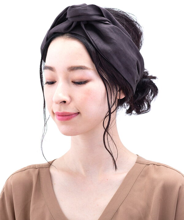 楽天市場】ヘアバンド ターバン リネン リボン ヘアアクセサリー 