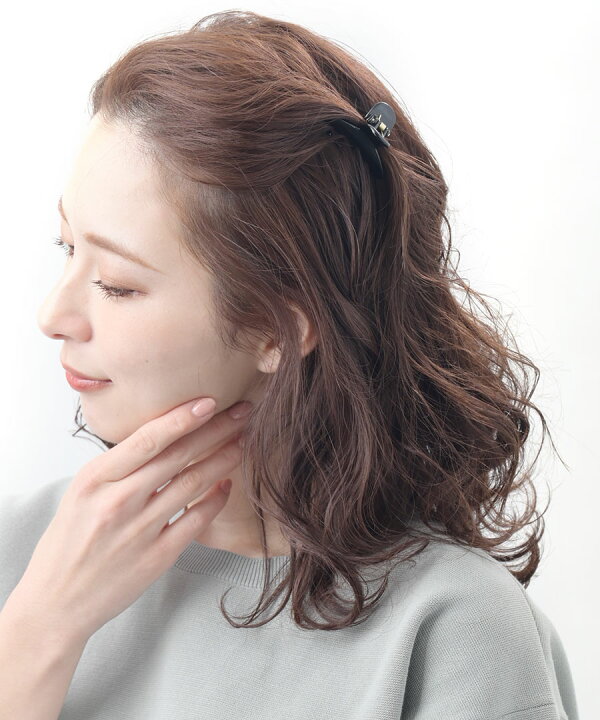 楽天市場】ヘアクリップ バンスクリップ ミニ 小さめ くすみカラー 