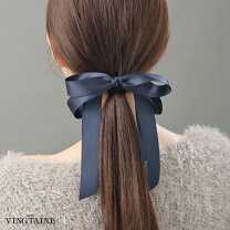 楽天市場】ロングリボン ヘアゴムの通販