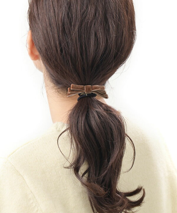 楽天市場】ベルベットリボンヘアゴム シンプル ヘアアクセ ヘア 