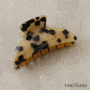 ★2点以上購入で20%OFFクーポン対象★バンスクリップ べっ甲風 (M) ヘアクリップ ヘアアクセ ヘアアクセサリー オフィス 上品 大人っぽい ヘアアクセ 30代 40代 女性 レディースH-788