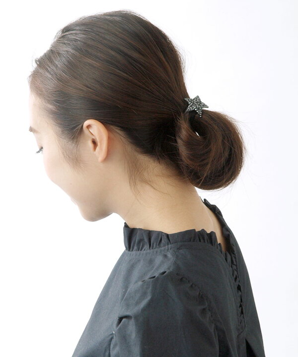 楽天市場】スタービジューポニーフック ヘアゴム 星 ヘアフック 