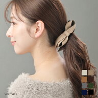 リボンバナナクリップ フェイクレザー シンプル リボン バナナクリップ オフィス ヘアクリップ ヘアアク…