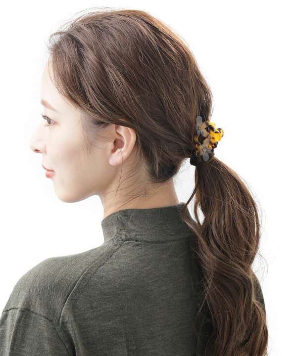 楽天市場 バンスクリップ ヘアアクセサリー フラワー トリプル エナメル調 ヘアクリップ お花 上品 大人可愛い ヘアクリップ レディース オフィス かわいい おしゃれ プレゼント H7280 神戸ヴァンテーヌ