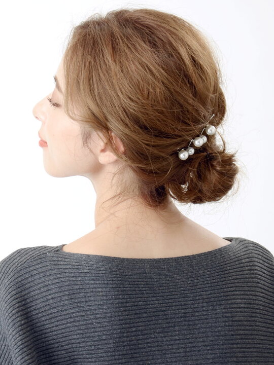 楽天市場 デザインパールヘアピン 大粒 パールピン 結婚式 パーティー 2次会 ヘアアレンジにぴったり レディース ヘアアクセサリー H7307 かわいい おしゃれ プレゼント 神戸ヴァンテーヌ