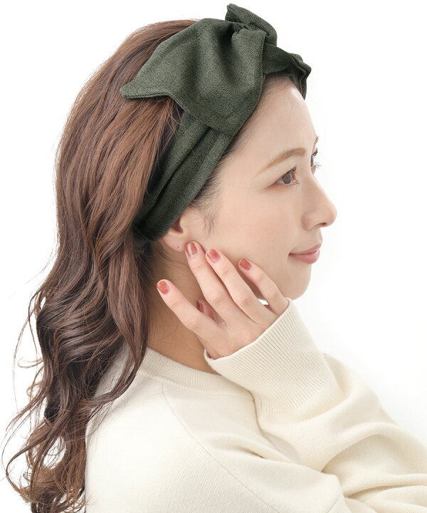 楽天市場】ヘアバンド ワイヤー入り アシンメトリー クロスターバン 