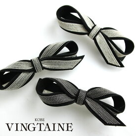 バレッタ ヘアクリップ チェーン ヘアアクセサリー リボン 大人っぽい レディース かわいい おしゃれ プレゼント 大人可愛い H7334