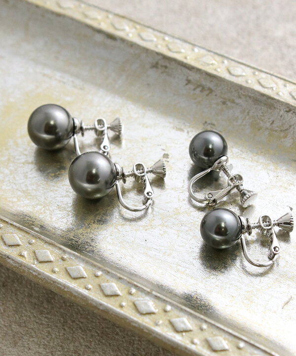 楽天市場】一粒パールピアス/イヤリング(10mm/12mm) パールピアス 