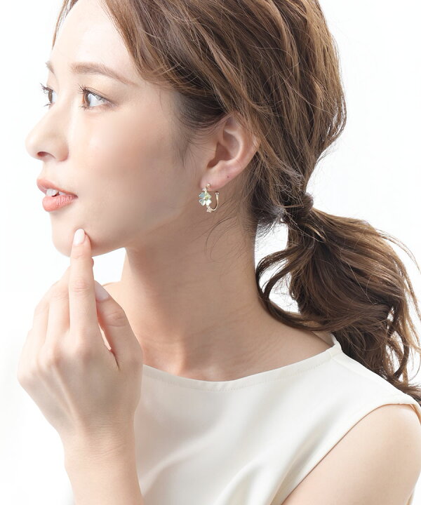 楽天市場】フラワーフープピアス・イヤリング アクセサリー 大人 