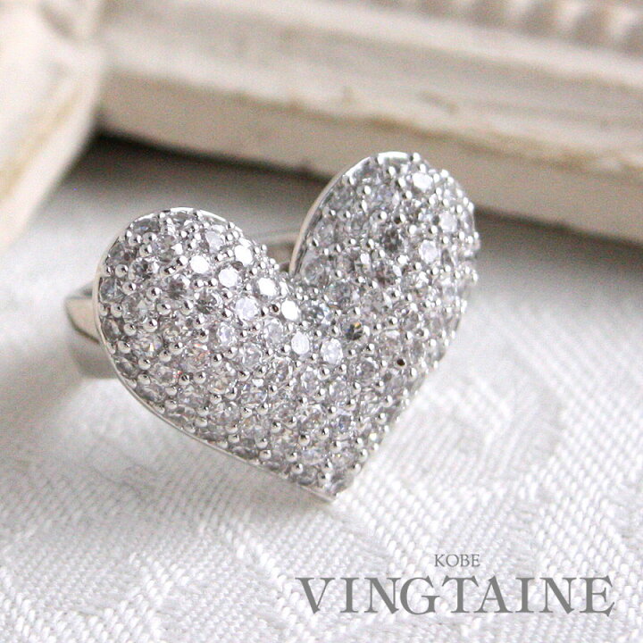 激安通販専門店 ハート かわいい おしゃれ シルバー リング ジルコニア レディース 12号 Www Anavara Com