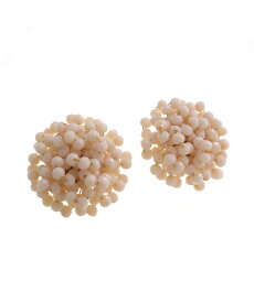 【7/15限定★ゆうパケット全品送料無料】ボリュームカットビーズピアス・イヤリング 上品 大人っぽい 大ぶり レディース アクセサリー かわいい P1948