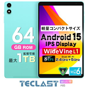 V^8C`ylCyʏ^fz TECLAST Ki P85 ^ubg Wi-Fi6Ή Android15 5GHzΉ q 8C` LbY 64GBROM 2.4Ghz/5Ghz fAwi-fi android ^ubg[ PC Wi-Fif ^ubgPC
