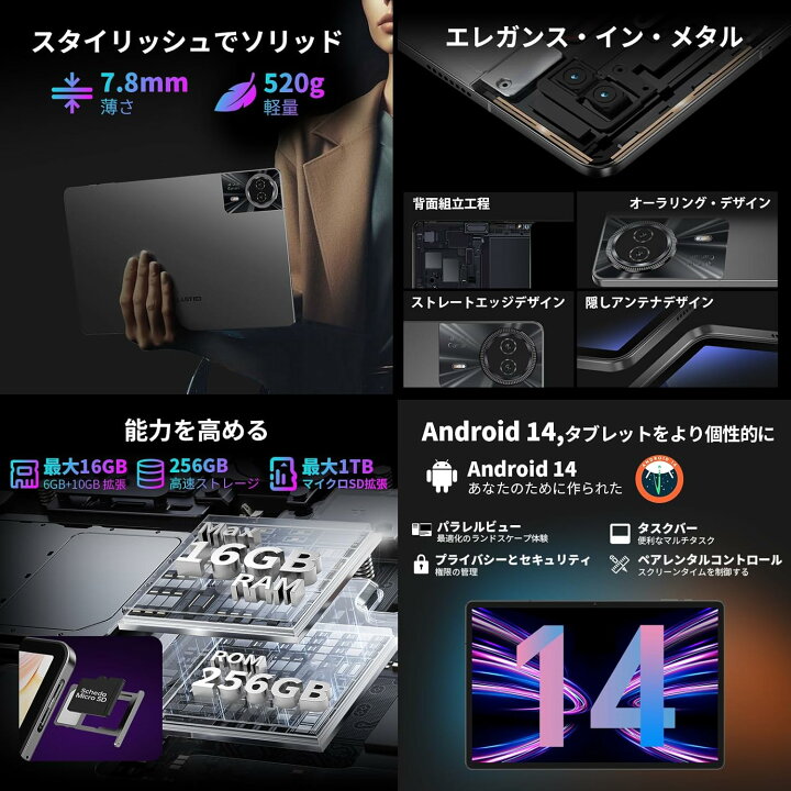 楽天市場】【大容量高速モデル】TECLAST 正規品 T50Plus 11インチ 