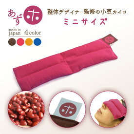 【楽天発売記念クーポン】「あずホ」ホットアイマスク 電子レンジ 繰り返し 使える 小豆 カイロ アイピロー あずき 目もと用 首肩用 温める 温活グッズ 睡眠 安眠 リラックス おしゃれ プレゼント 整体デザイナー監修 日本製 ミニサイズ 全4色