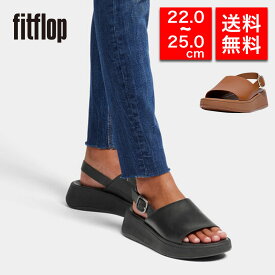 fitflop フィットフロップ レディース バックストラップサンダル FW6 F-MODE LEATHER FLATFORM BACK-STRAP SANDALS 体圧分散 衝撃吸収 疲れにくい 女性 彼女 プレゼント 誕生日 記念日 ブランド 母の日