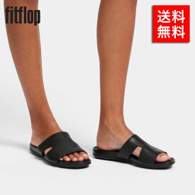 【国内正規品】fitflop フィットフロップ GRACIE LEATHER H-BAR SLIDES (WITH TOE POST) GB8 スライドサンダル 体圧分散 衝撃吸収 クッション性【nsg2306】