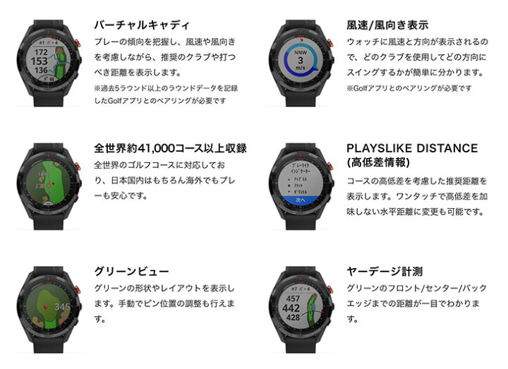 楽天市場 ガーミン S62 アプローチ Garmin Approach ゴルフ Gps ナビ スマートウォッチ ゴルフウォッチ Suica対応 コースマップ ショット追跡 高低差情報 メンズ レディース 010 020 010 020 21 ブランド探検隊