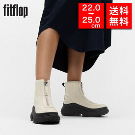 【国内正規品】fitflop フィットフロップ レディース ジップアップブーツ IE2 WYLDER ZIP-FRONT LEATHER ANKLE BOOTS 厚底 白ブーツ おしゃれ 歩きやすい 疲れない 通勤 軽量 旅行 靴 レディース 女性 彼女 カップル プレゼント 誕生日 記念日 ブランド ffsl