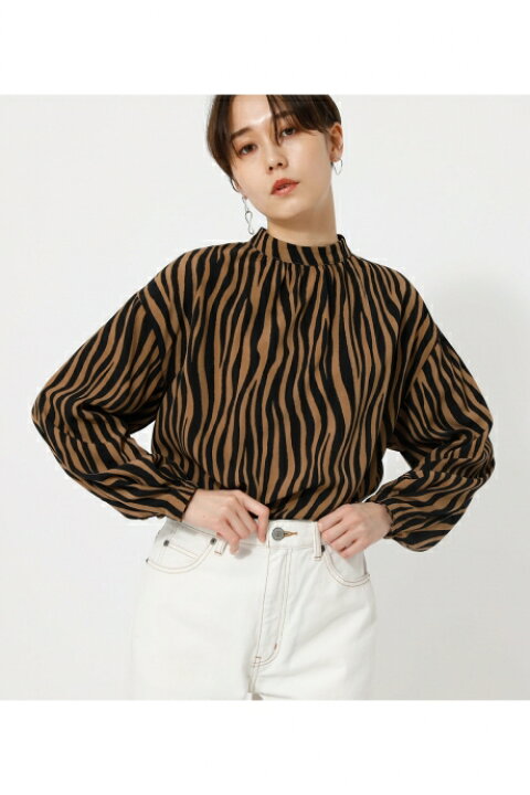楽天市場 Zebra Bottle Neck Blouse ゼブラボトルネックブラウス Azul By Moussy アズール バイ マウジー レディース トップス シャツ ブラウス Markdown Azul By Moussy