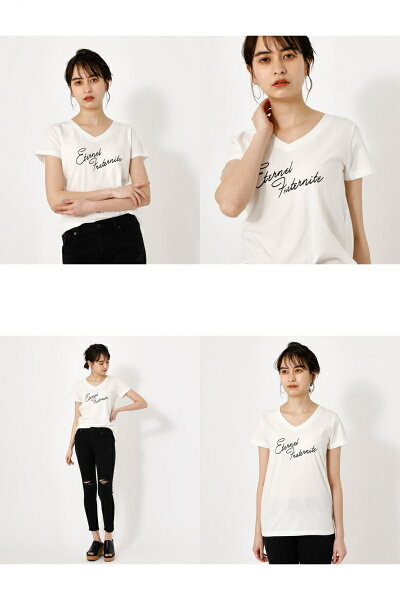 楽天市場 Eternal Vneck Tee エターナルvネックtシャツ Azul By Moussy アズール バイ マウジー レディース トップス カットソー Markdown Azul By Moussy