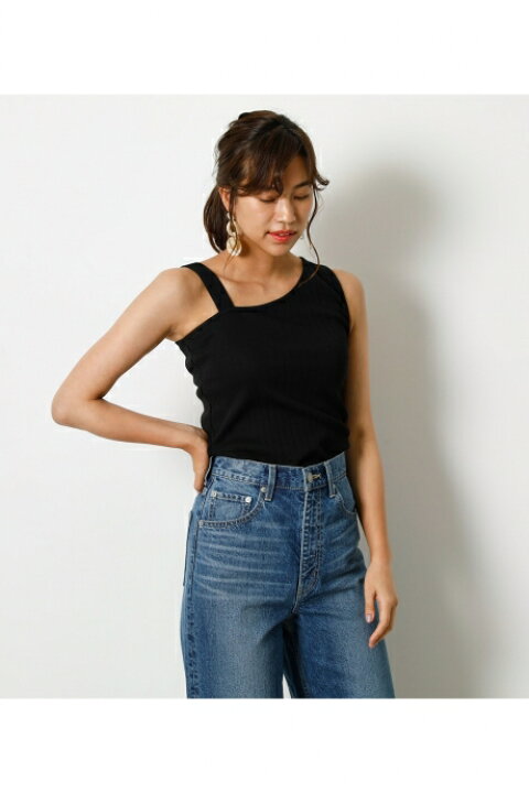 楽天市場 Asymmetry Shoulder Tanktop アシメトリーショルダータンククトップ Azul By Moussy アズール バイ マウジー レディース トップス タンクトップ Markdown Azul By Moussy