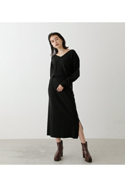 楽天市場 Side Button Knit Onepiece サイドボタンニットワンピース Azul By Moussy アズール バイ マウジー レディース ワンピース ワンピース Markdown Azul By Moussy