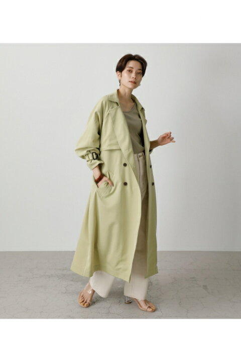 楽天市場 Single Flap Trench Coat シングルフラップトレンチコート Azul By Moussy アズール バイ マウジー レディース アウター コート Markdown Azul By Moussy