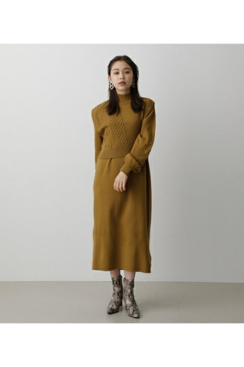楽天市場 Cable Vest Set Knit Onepiece ケーブルベストセットニットワンピース Azul By Moussy アズール バイ マウジー レディース ワンピース ワンピース Markdown Azul By Moussy