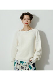 【6月3日(月)8:59まで期間限定価格】2WAY FRONT TWIST SET KNIT TOPS/2WAYフロントツイストセットニットトップス / AZUL BY MOUSSY/アズール バイ マウジー/レディース/トップス ニット【MARKDOWN】