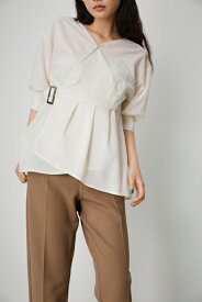 SIDE BELT CACHE-COEUR BLOUSE/サイドベルトカシュクールブラウス / AZUL BY MOUSSY/アズール バイ マウジー/レディース/トップス シャツ　ブラウス【MARKDOWN】