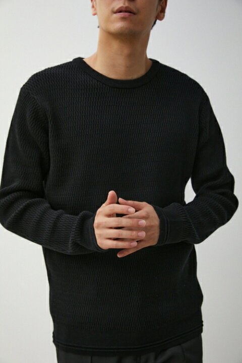 HONEYCOMB BASIC KNIT ハニカムベーシックニット AZUL BY MOUSSY アズール バイ マウジー メンズ トップス ニット MARKDOWN AZUL BY MOUSSY