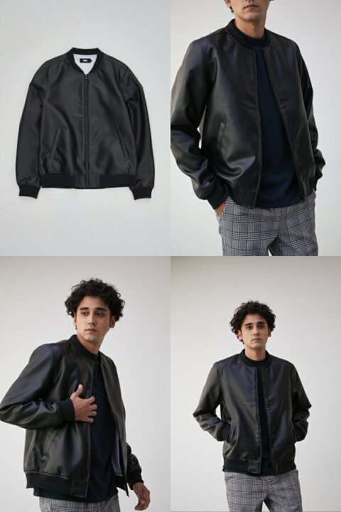 楽天市場】FAUX LEATHER MA-1/フェイクレザーMA-1 / AZUL BY MOUSSY 