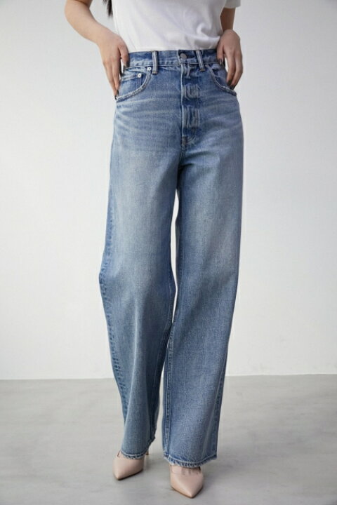 楽天市場】HIGH WAIST DENIM WIDE 4/ハイウエストデニムワイド4 / AZUL 