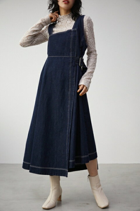 楽天市場】IRREGULAR HEM STITCH DENIM OP/イレギュラーヘムステッチ 