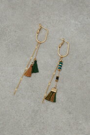 TASSEL BEADS CHAIN EARRINGS/タッセルビーズチェーンピアス / AZUL BY MOUSSY/アズール バイ マウジー/レディース/アクセサリー ピアス