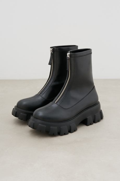 FRONT ZIP SHORT BOOTS フロントジップショートブーツ AZUL BY MOUSSY
