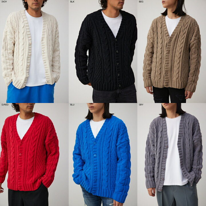 楽天市場】シェニールケーブルニットカーディガン / AZUL BY MOUSSY 