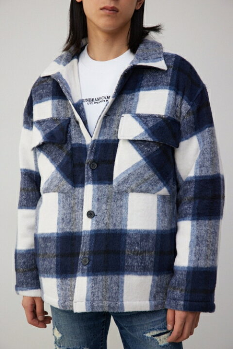 楽天市場】シャギーチェック中綿シャウター / AZUL BY MOUSSY/アズール