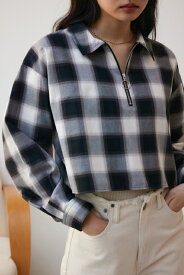 オンブレチェックチュニック / AZUL BY MOUSSY/アズール バイ マウジー/レディース/トップス シャツ　ブラウス【MARKDOWN】