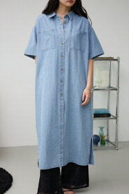 シャンブレービッグシャツワンピース / AZUL BY MOUSSY/アズール バイ マウジー/レディース/ワンピース ワンピース【MARKDOWN】