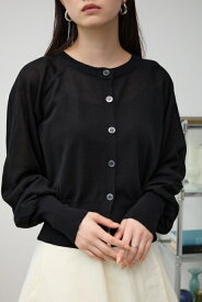 シアーニットカーディガン / AZUL BY MOUSSY/アズール バイ マウジー/レディース/トップス カーディガン【MARKDOWN】