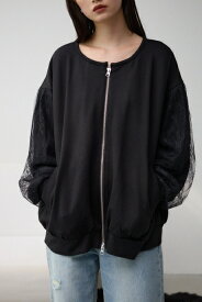 ソデレースポンチブルゾン / AZUL BY MOUSSY/アズール バイ マウジー/レディース/アウター ブルゾン【MARKDOWN】