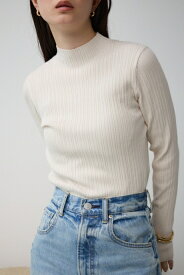 ランダムリブハイネックニットトップス / AZUL BY MOUSSY/アズール バイ マウジー/レディース/トップス ニット